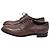 Autre Marque Scarpe Derby stringate Zegna in pelle marrone - vista 4