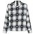 Autre Marque Camicia AllSaints Castor a quadri in cotone blu navy