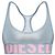 Diesel Bikini-Oberteil hellblau schimmernd