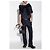 T-shirt Givenchy con logo ricamato in cotone blu navy - vista 2