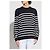 Dsquared2 Navy Blau Gestreifter Wollpullover mit Logo - Ansicht 3