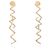 Orecchini Marni a spirale in ottone dorato