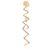 Orecchini Marni a spirale in ottone dorato - vista 4
