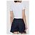 Dsquared2 Cropped T-Shirt mit Logo Weiß Baumwolle - Ansicht 4