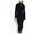 Diesel M-ZARY-B Schwarzes langes Rippstrickkleid - Ansicht 3