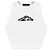 Crop top bianco senza maniche in cotone Dsquared2 con logo
