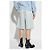 Alexander McQueen Denim Shorts Hellblau - Ansicht 4