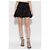 Falda corta de algodón negra Dsquared2 con volante - vista 3
