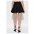 Falda corta de algodón negra Dsquared2 con volante - vista 4