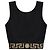 Top senza maniche Versace con logo nero