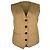 Chaleco a rayas Maje Vilatex en algodón beige