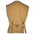 Chaleco a rayas Maje Vilatex en algodón beige - vista 3