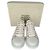 Sneakers Oversized Alexander Mcqueen in pelle bianca - vista 6