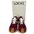 Baskets Loewe Flow Runner en daim bordeaux - vue 5