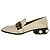 Mocassini Gucci Peyton con perle sintetiche in pelle bianca - vista 7