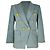 Blazer de denim cruzado Veronica Beard en algodón azul