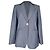 Sandro Huguita Einreihiger Blazer aus blauer Viskose