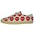Céline Sneakers Celine Eye-Print in pelle bianca e rossa - vista 13