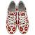 Céline Sneakers Celine Eye-Print in pelle bianca e rossa - vista 16
