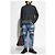 Jeans Big Brother Dsquared2 blu in cotone carrot fit - vista 2