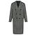 Dsquared2 Grey Wool Double Breasted Coat