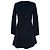 Sandro Langarm-Minikleid aus schwarzem Polyester