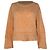Maje Rundhals-Pullover aus orangefarbener Baumwolle