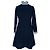 Mini abito a maniche lunghe Sandro in poliestere blu navy