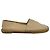 Espadrillas basse Tory Burch Logo in pelle beige