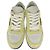 Sneakers basse Prada Downtown in pelle gialla e bianca - vista 12