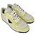 Sneakers basse Prada Downtown in pelle gialla e bianca - vista 13