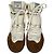 Sneakers alte Chloé Kick in camoscio marrone e bianco - vista 2