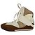 Sneakers alte Chloé Kick in camoscio marrone e bianco - vista 6