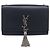 Autre Marque Saint Laurent Kate Chain Shoulder Bag Leather Navy Silver - vista 2
