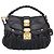 Miu Miu Gathered Hand Bag Leather 2way Black Gold - vista 13