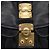 Miu Miu Gathered Hand Bag Leather 2way Black Gold - vista 21