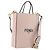 FENDI Hand Bag Leather 2way Pink Gold