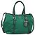 PRADA Handtasche Nylon 2way Grün Silber