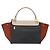 Trapèze Céline CELINE Trapeze Hand Bag Leather 2way Beige Gold - vista 2