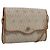 Christian Dior Honeycomb Canvas Shoulder Bag PVC Beige Gold