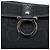 Salvatore Ferragamo Gancini Shoulder Bag Canvas Black Silver - vista 10