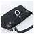 Salvatore Ferragamo Gancini Shoulder Bag Canvas Black Silver - vista 6