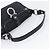 Salvatore Ferragamo Gancini Shoulder Bag Canvas Black Silver - vista 7