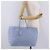 FENDI Celeria Tote Bag Leder Hellblau Silber 8BH088 - Ansicht 22