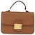 Miu Miu Madras Hand Bag Leather 2way Brown Gold - vista 13