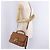 Miu Miu Madras Hand Bag Leather 2way Brown Gold - vista 35