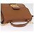 Miu Miu Madras Hand Bag Leather 2way Brown Gold - vista 6