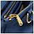 Miu Miu Tote Bag Leather Blue Gold - vista 25