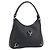 GUCCI Hand Bag Leather Black Silver 268637