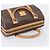 Céline CELINE Macadam Canvas Hand Bag PVC Leather Brown Gold - vista 6